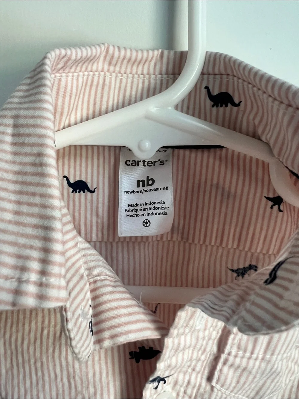 Carter’s Dinosaur Button-Up Bodysuit | Newborn
